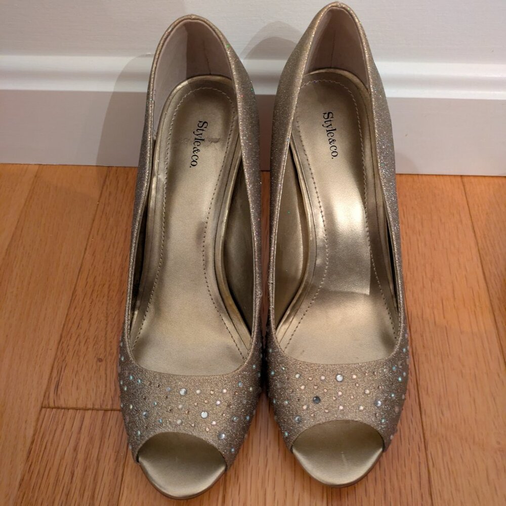 Champagne heels